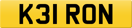 K31 RON private number plate